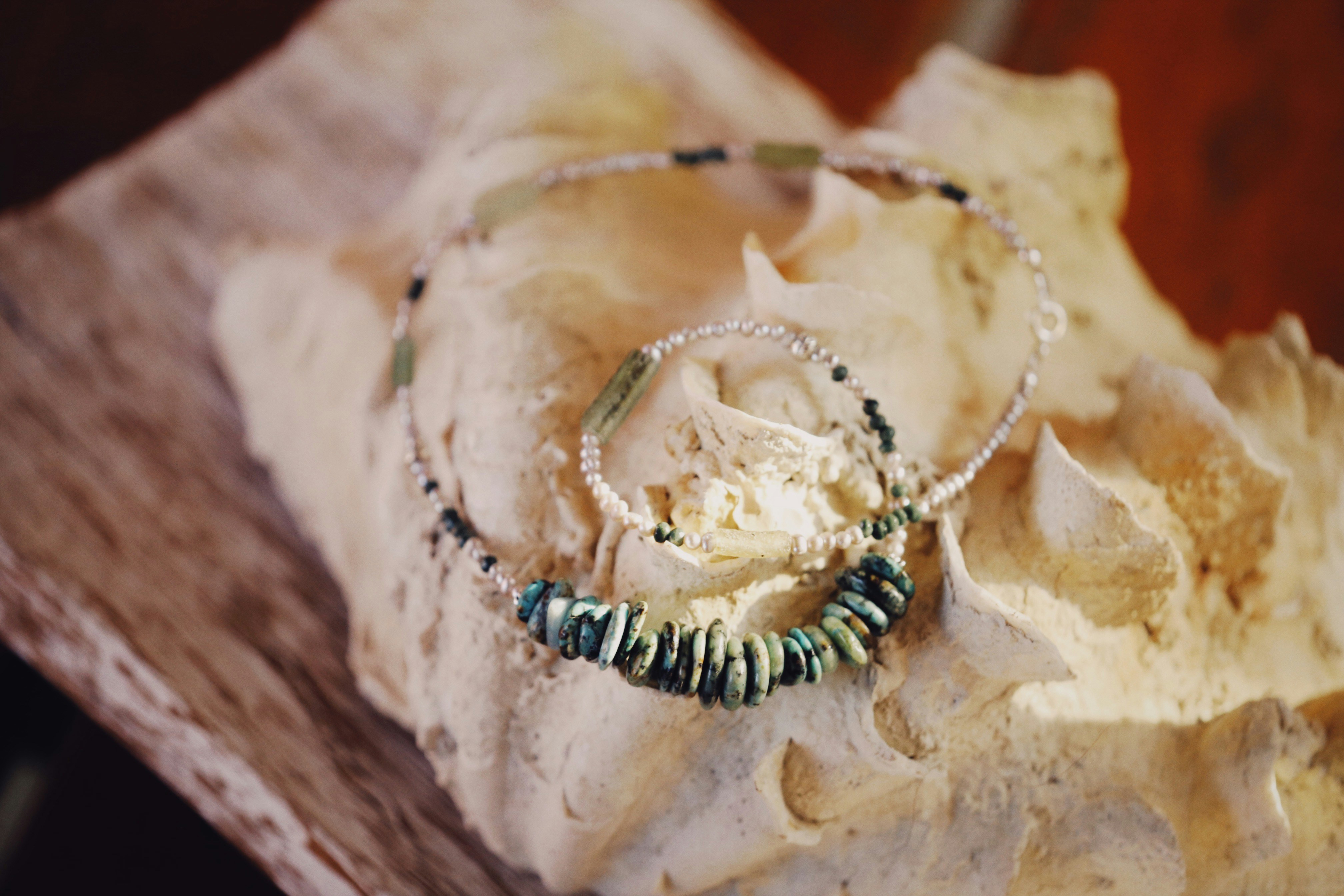 amber and turquoise bracelet