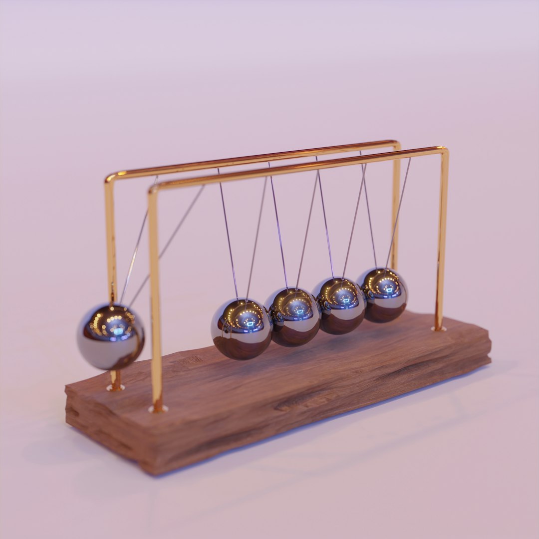 3D Render of Newton's cradles