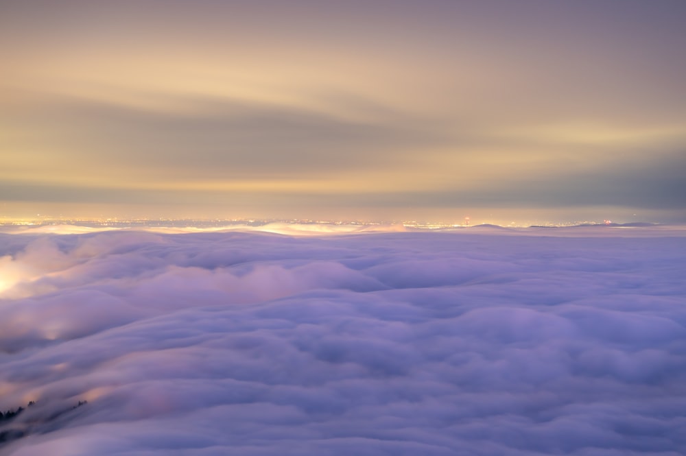 a view of the sky and clouds from a plane