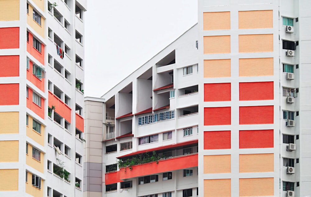 a couple of buildings that are next to each other