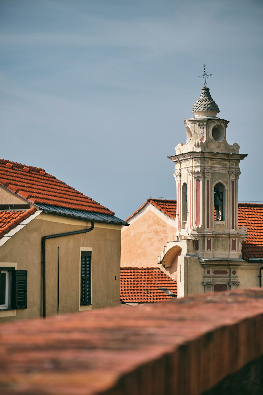 a clock tower on top of a building