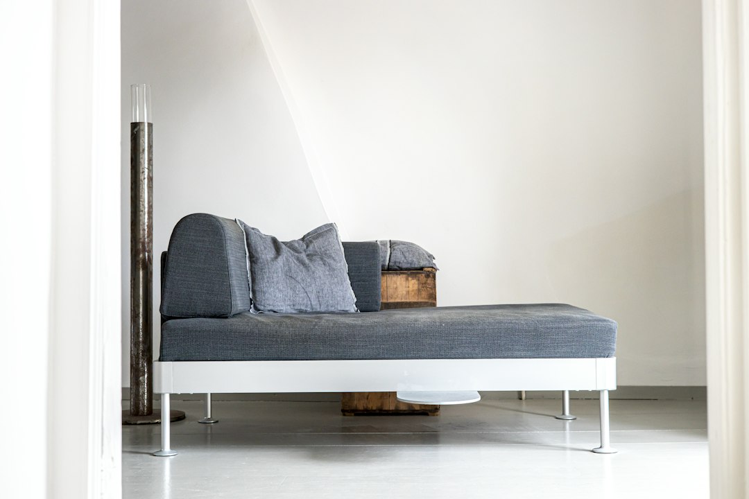 upholstered sofa closeup