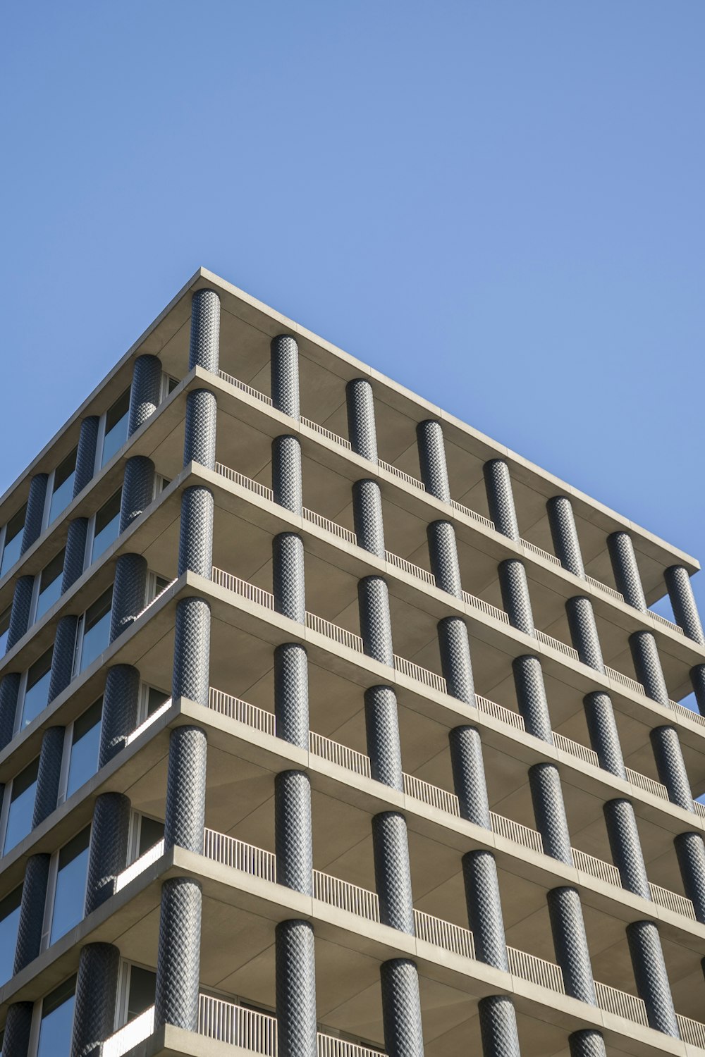 a very tall building with lots of windows