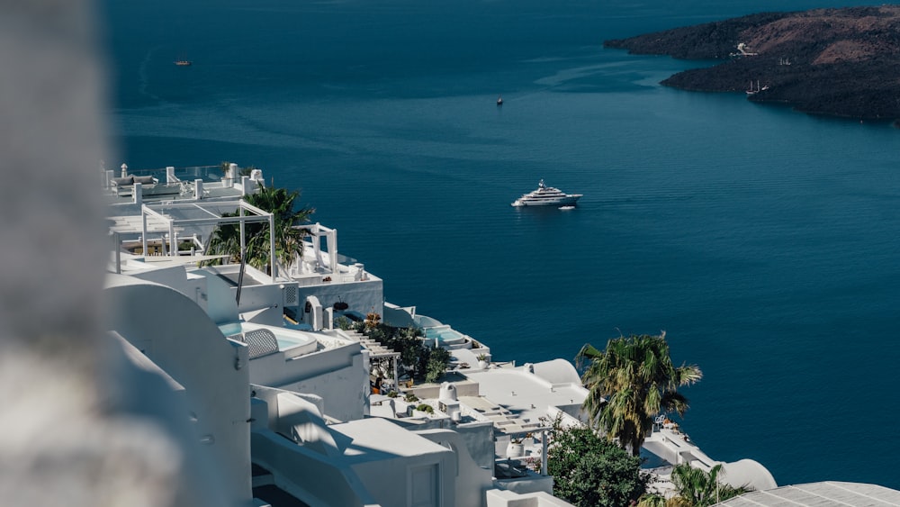 a boat on a body of water