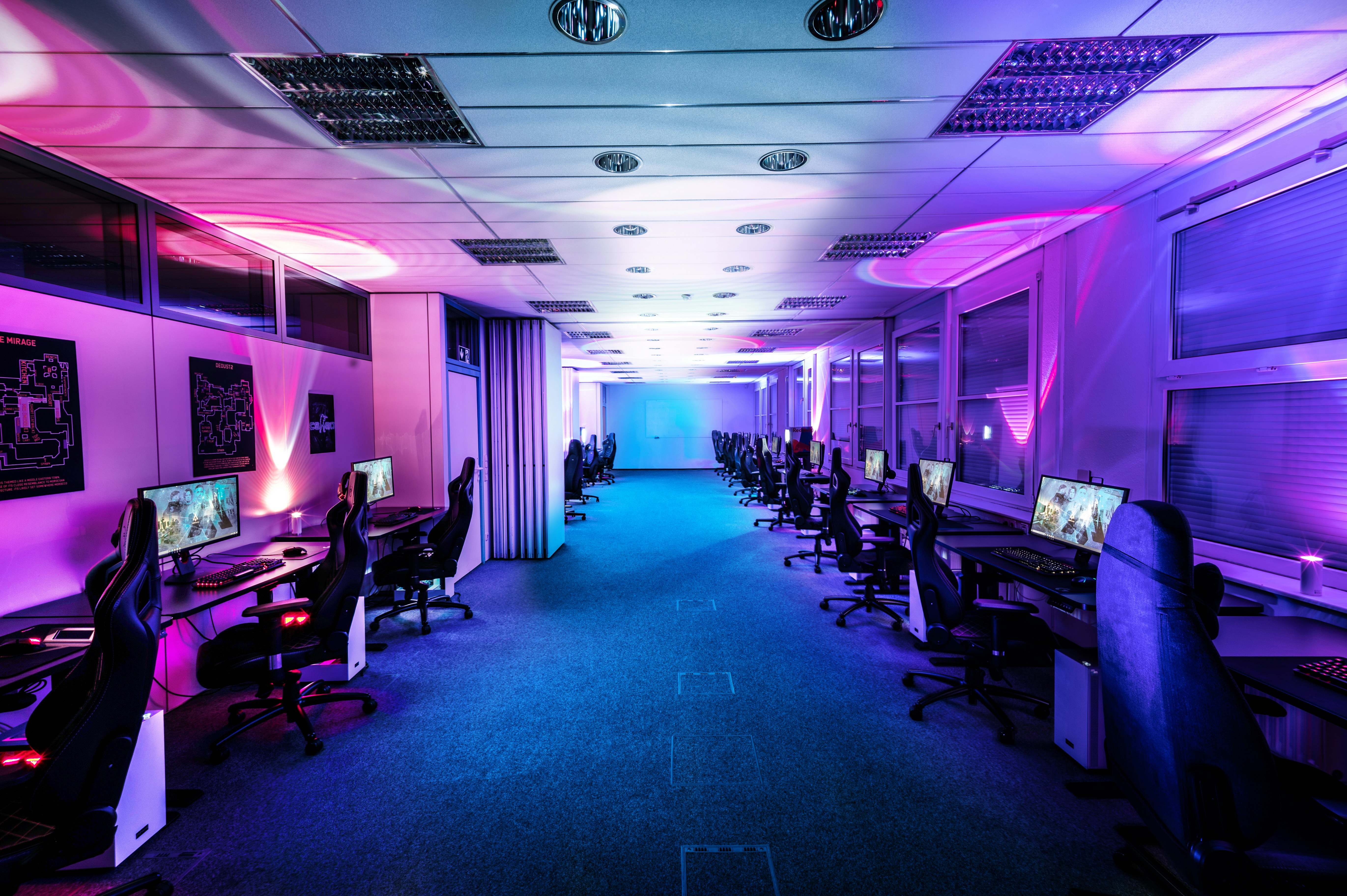 Cyber attack simulation control room