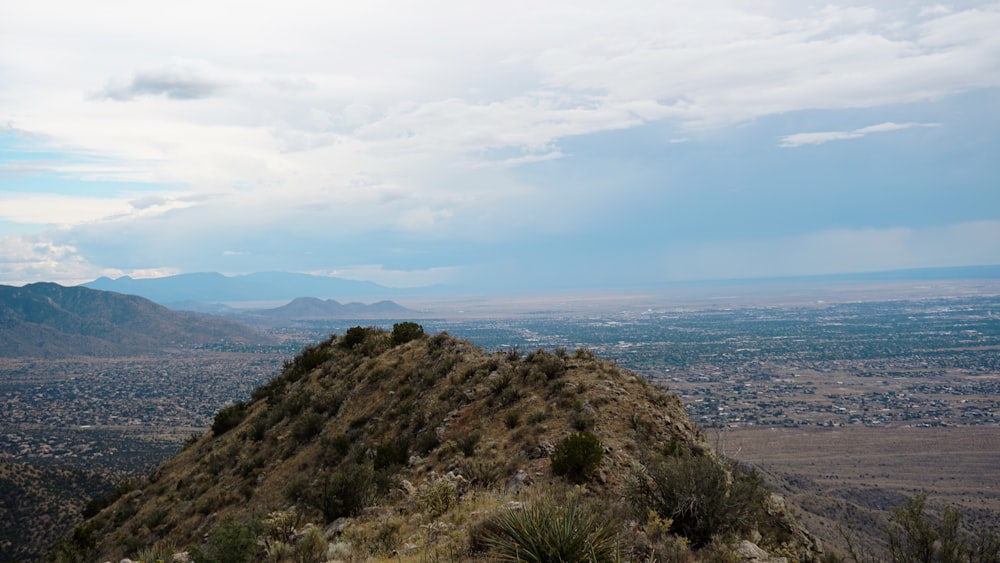 a view of the mountains from a high point of view