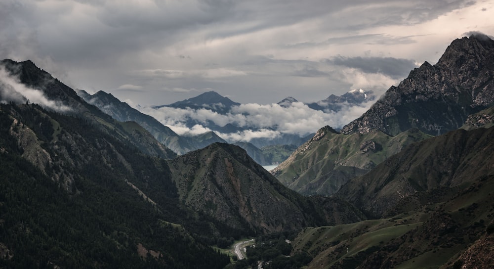 a view of the side of a mountain