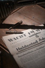 old newspaper showing digitize documents