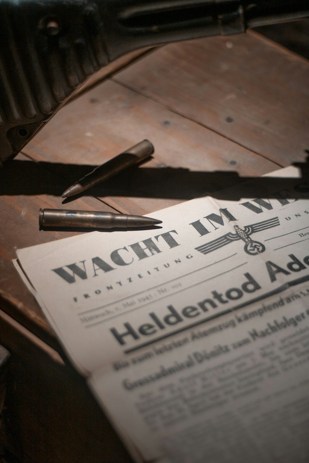 a piece of paper sitting on top of a wooden table