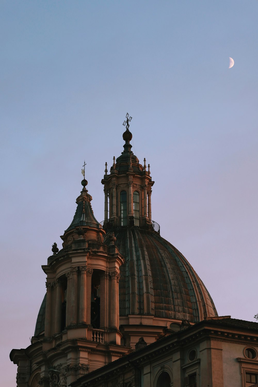 the dome of a building with a cross on top