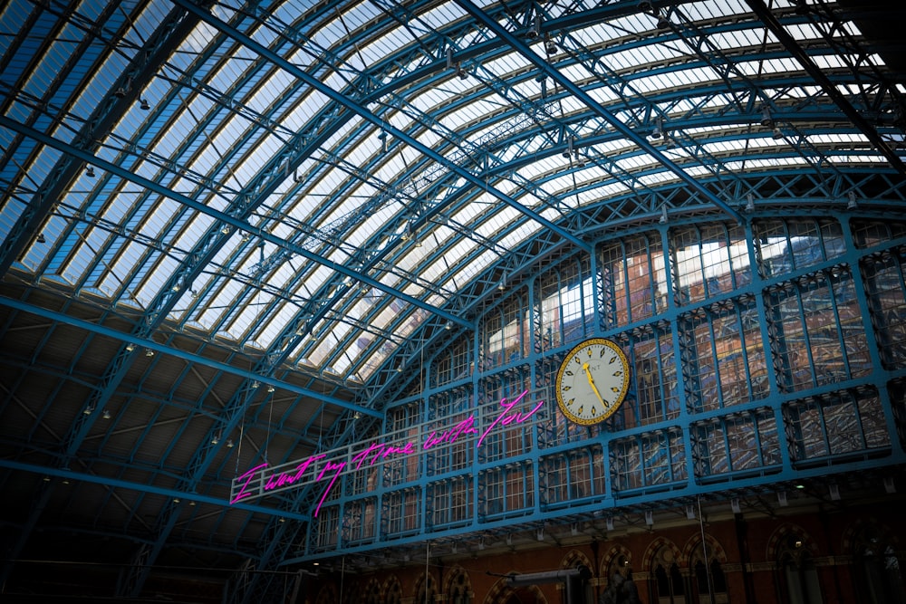 a clock that is on the side of a building