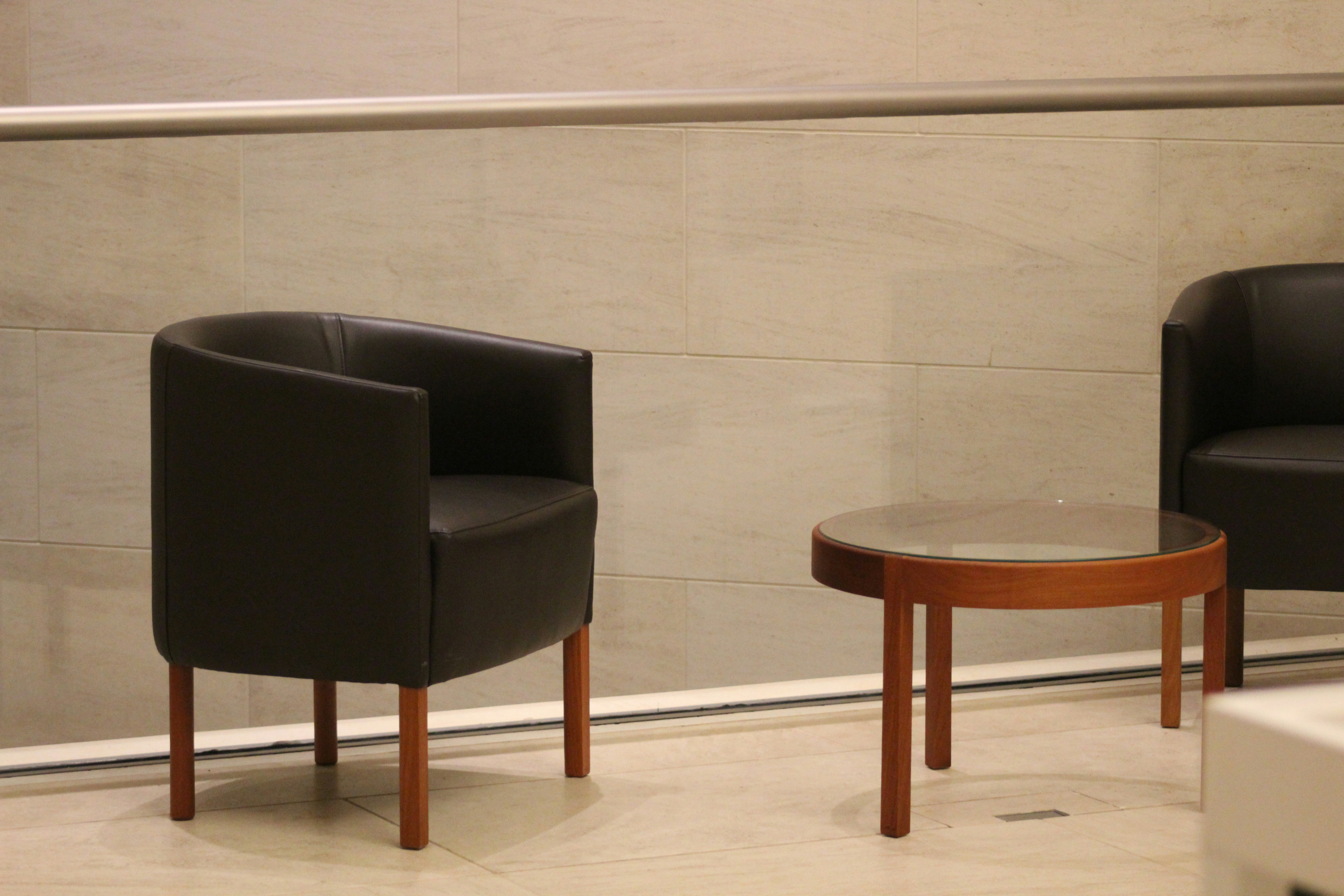 a couple of chairs sitting next to each other