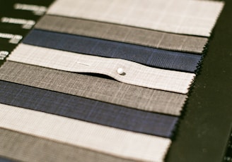 a close up of a piece of cloth on a table