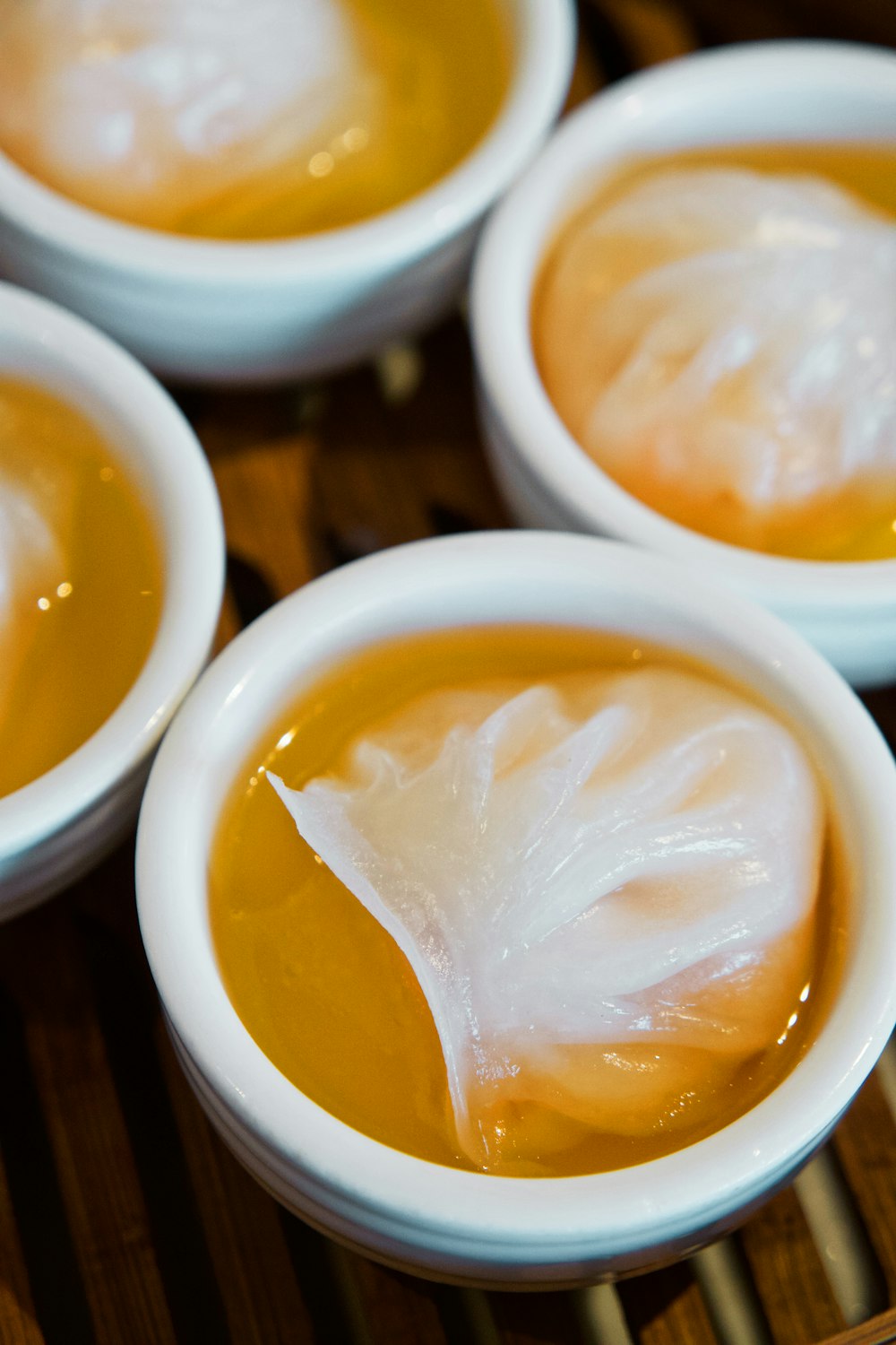 a close up of a bowl of soup