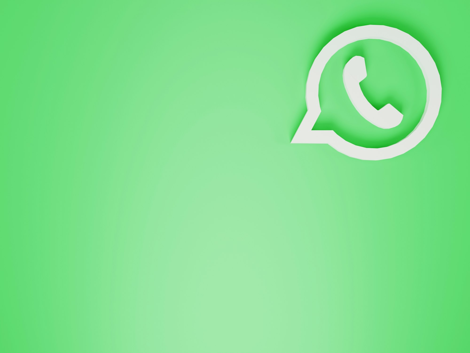 Logo de WhatsApp sobre un fondo verde.