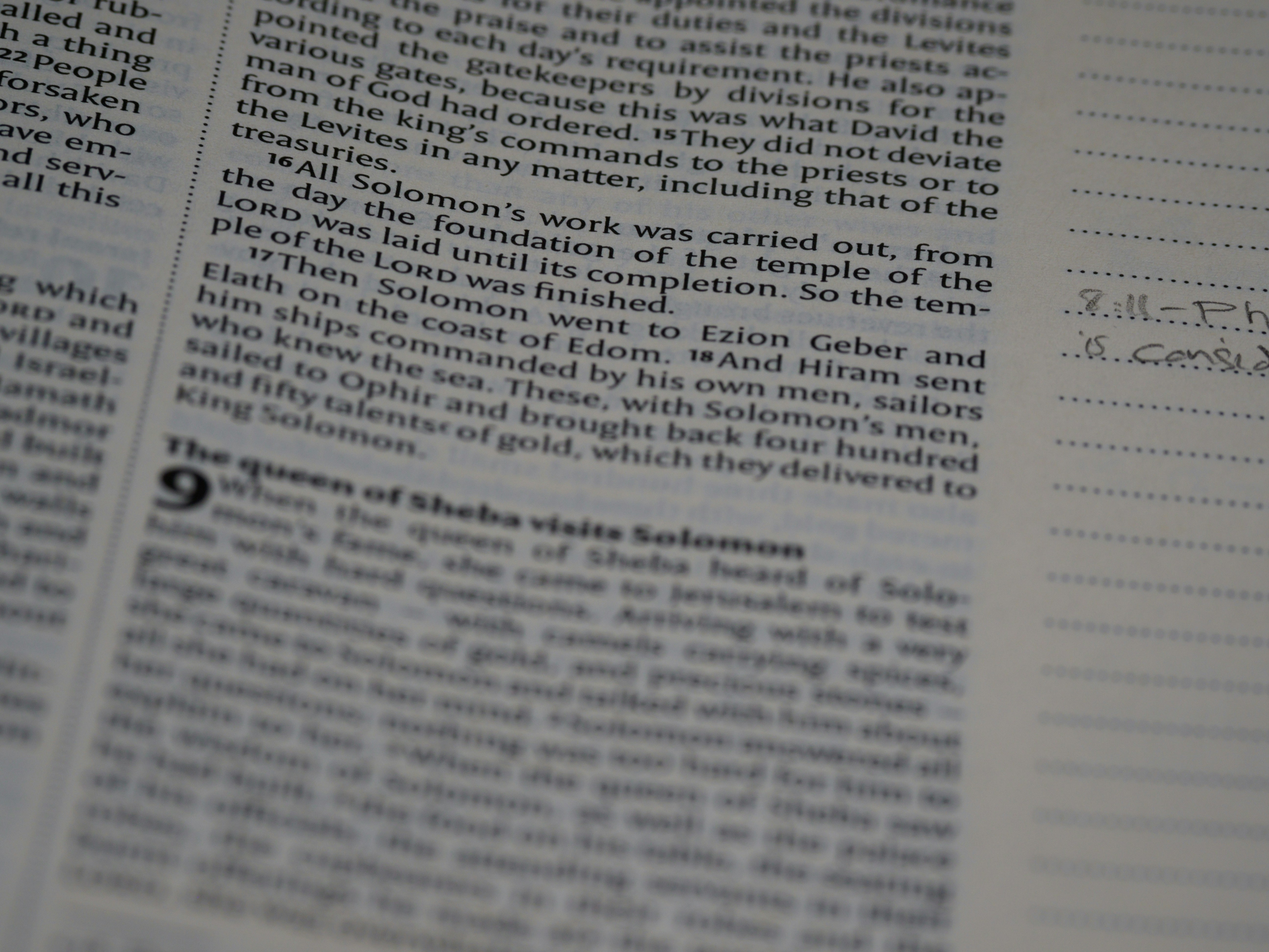 a close up of a page of a book