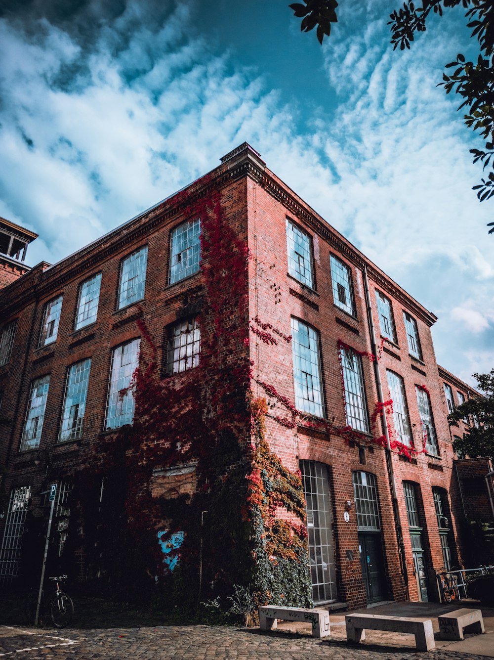 a large brick building