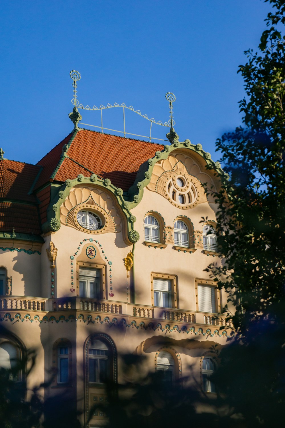 a large building with a clock on the top of it