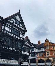a large building with a clock on the front of it