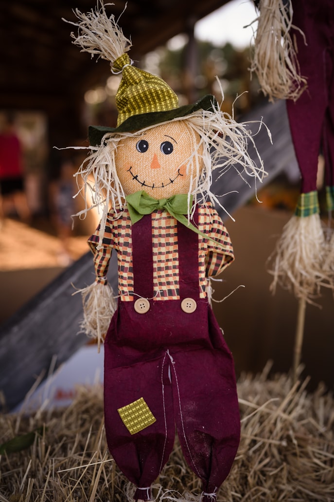 Scarecrow stuffed with straw