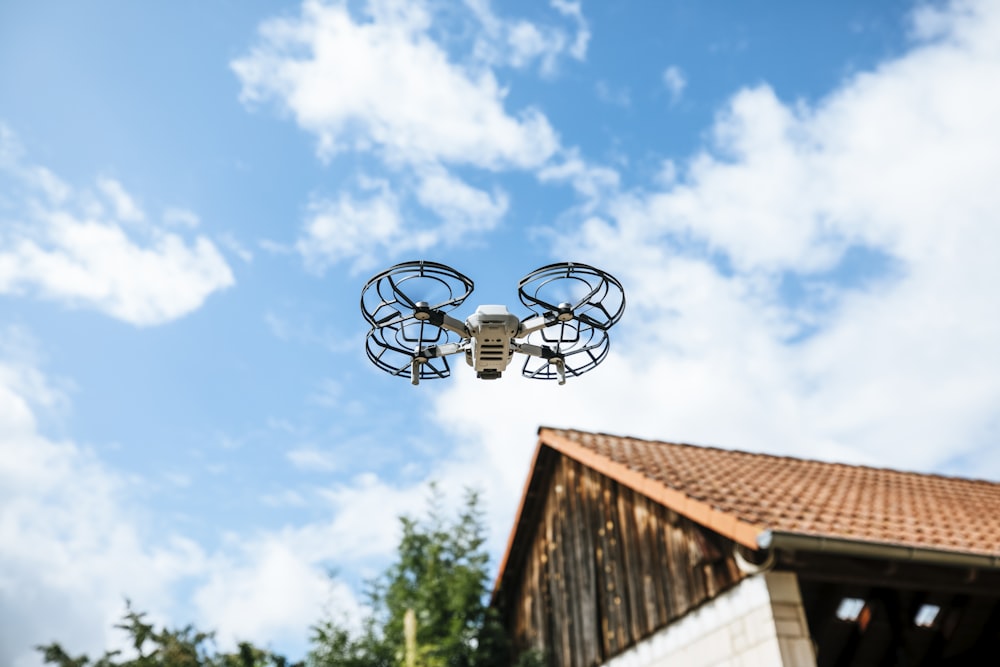 a remote controlled flying object in the air