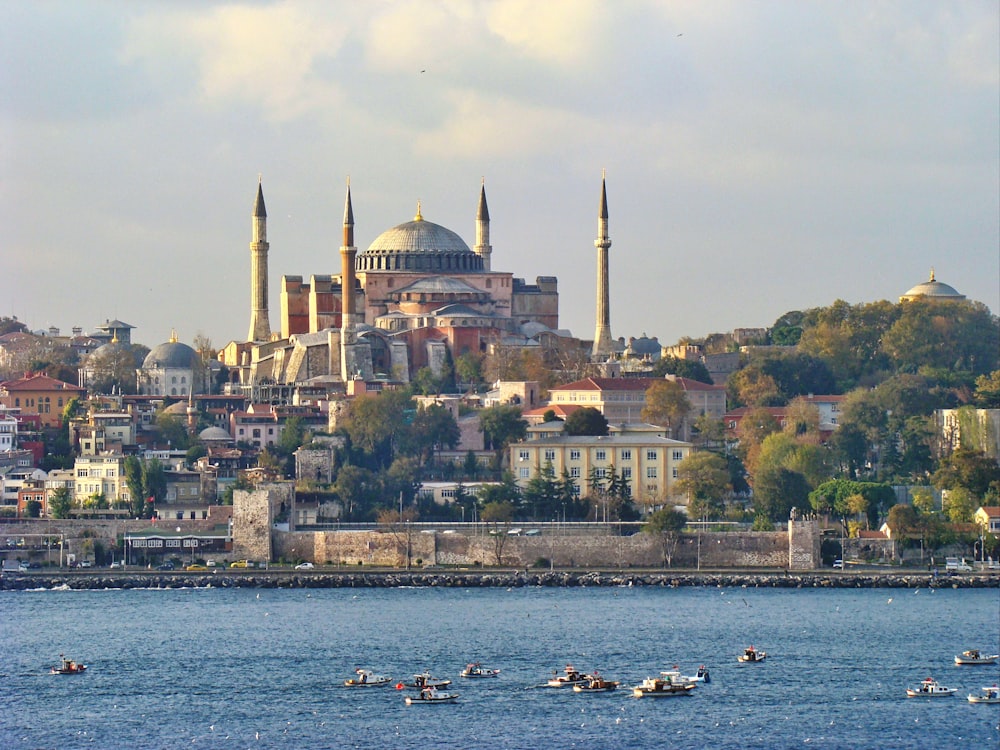 a view of a city from across the water