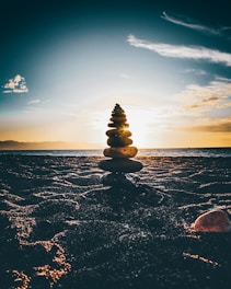 A serene image of nature with pastel colors