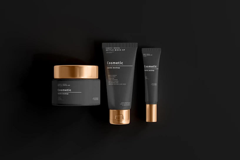a couple of different types of skin care products