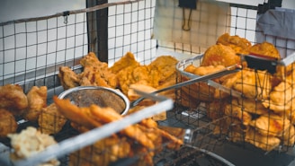 a bunch of food that is sitting on a table