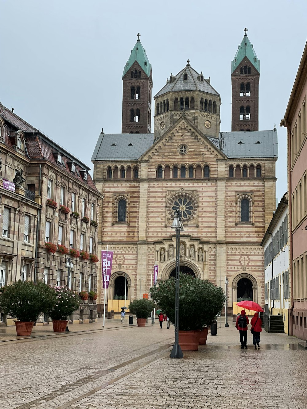 a large building with a clock on the front of it