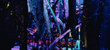 Emerging network nodes glowing within a dark, minimalist digital grid