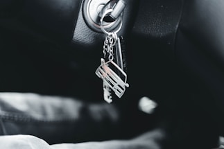 a close up of a car key chain