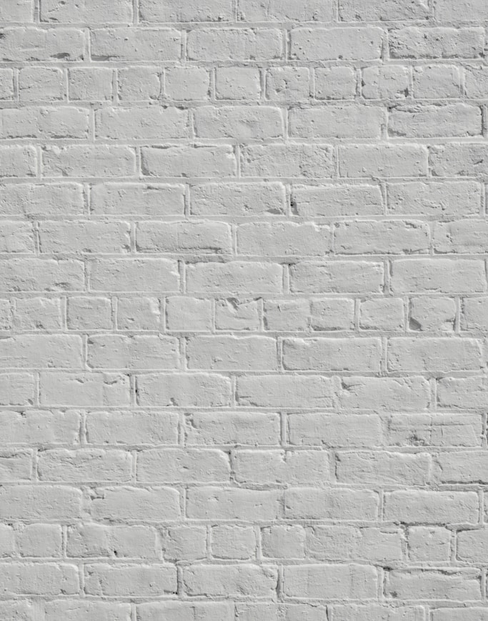 a white brick wall with no mortars or mortars