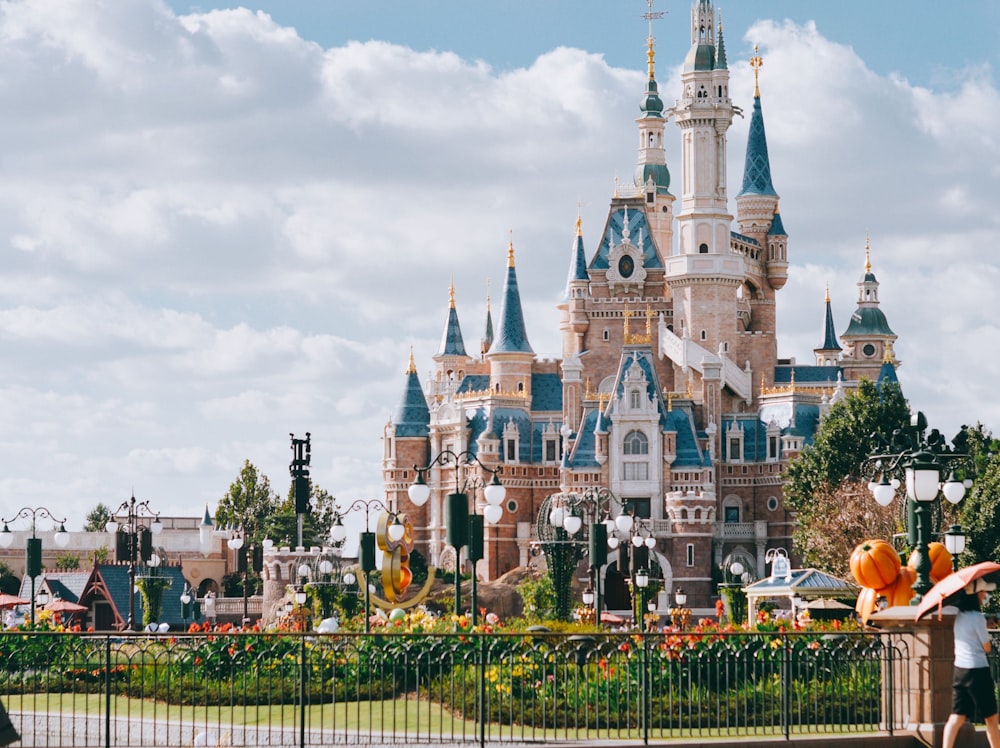 a large castle with lots of turrets and towers