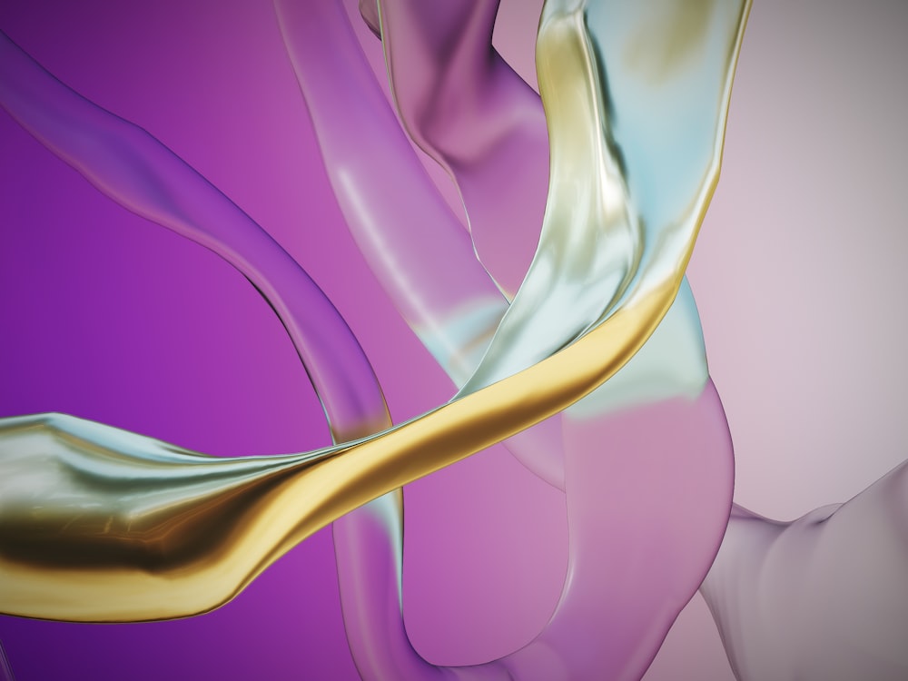 a close up of a purple and gold abstract background