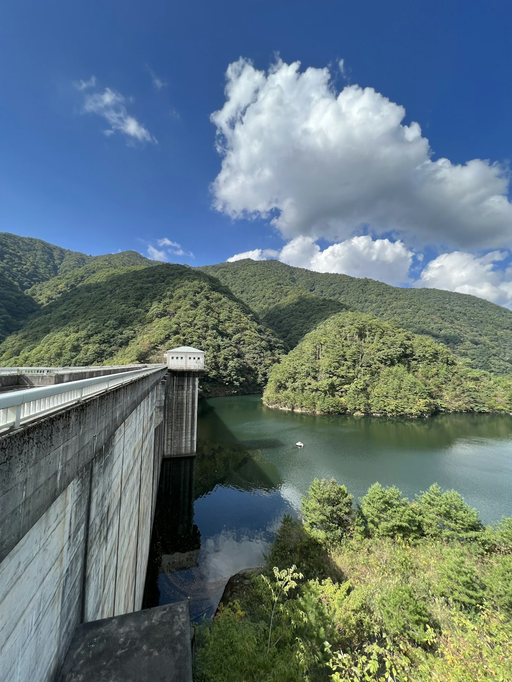 a large body of water surrounded by mountains