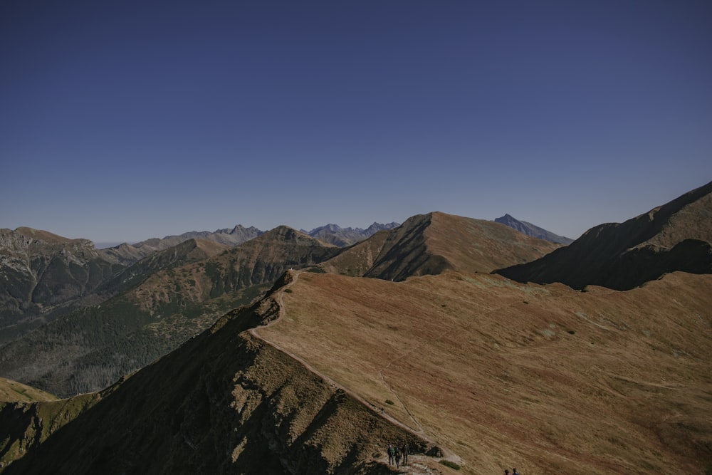 a view of the mountains from a high point of view