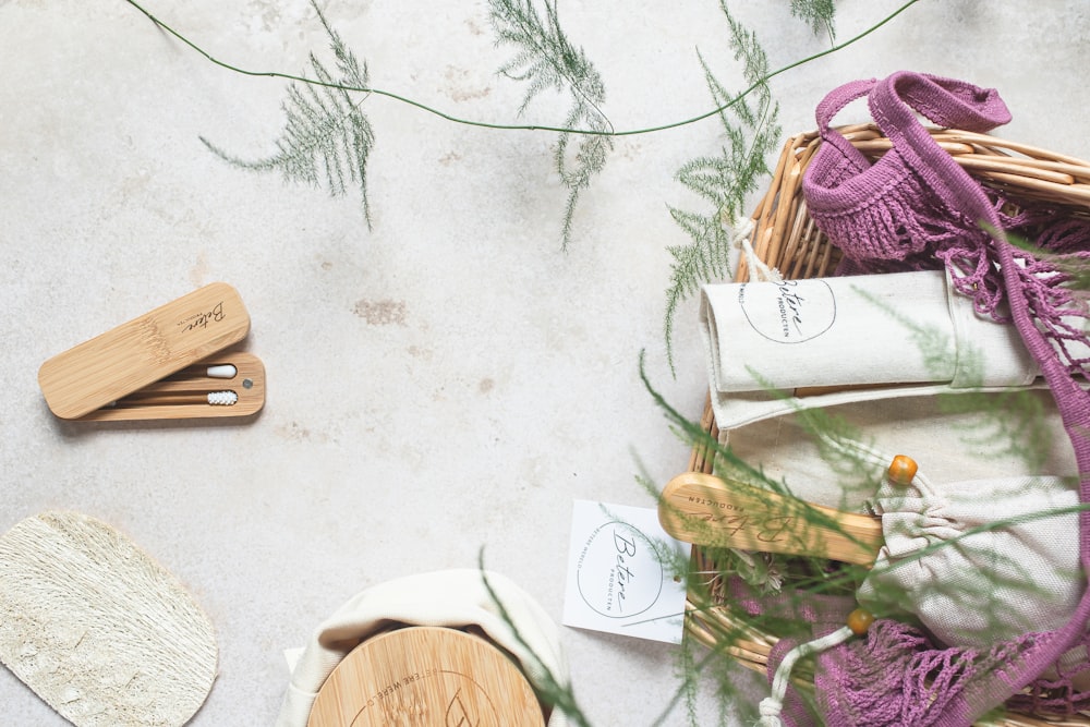 a couple of wooden spoons sitting on top of a table