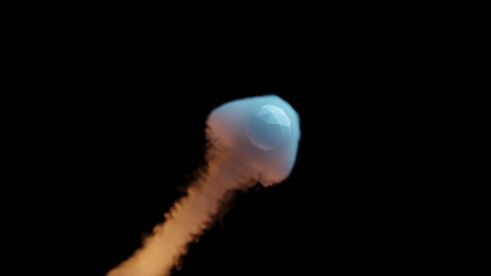 a blurry photo of a rocket taking off