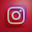 the instagram logo on a red background
