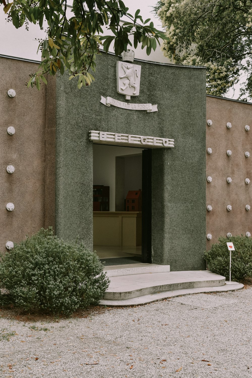 a building with a clock on the front of it