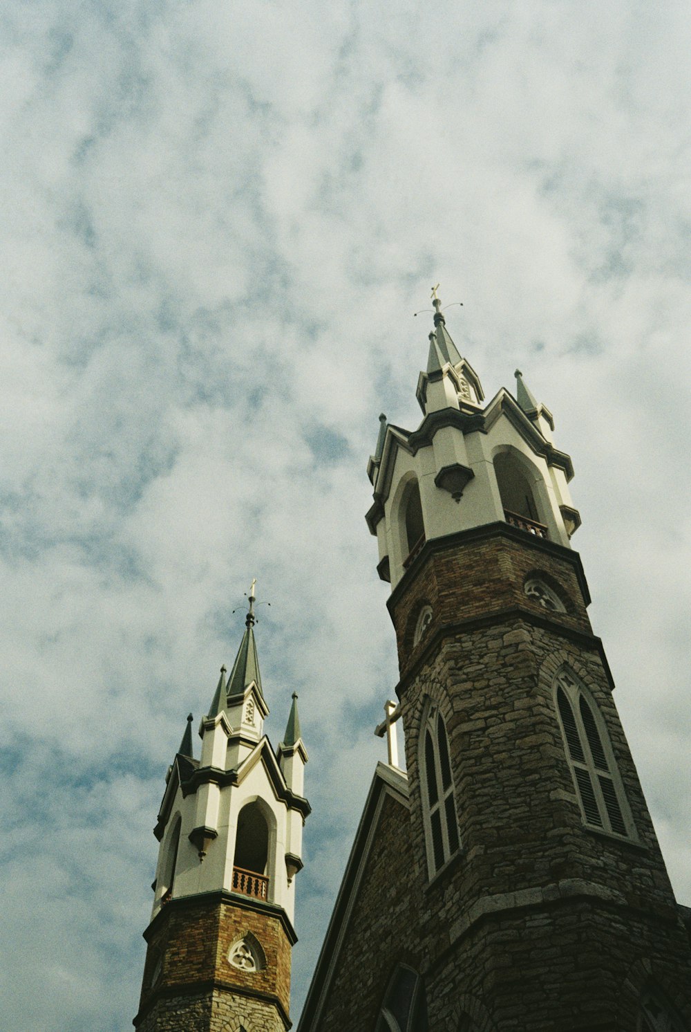 a tall tower with a clock on the top of it