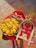 A beautifully arranged display of traditional Diwali gifts and decorative items.