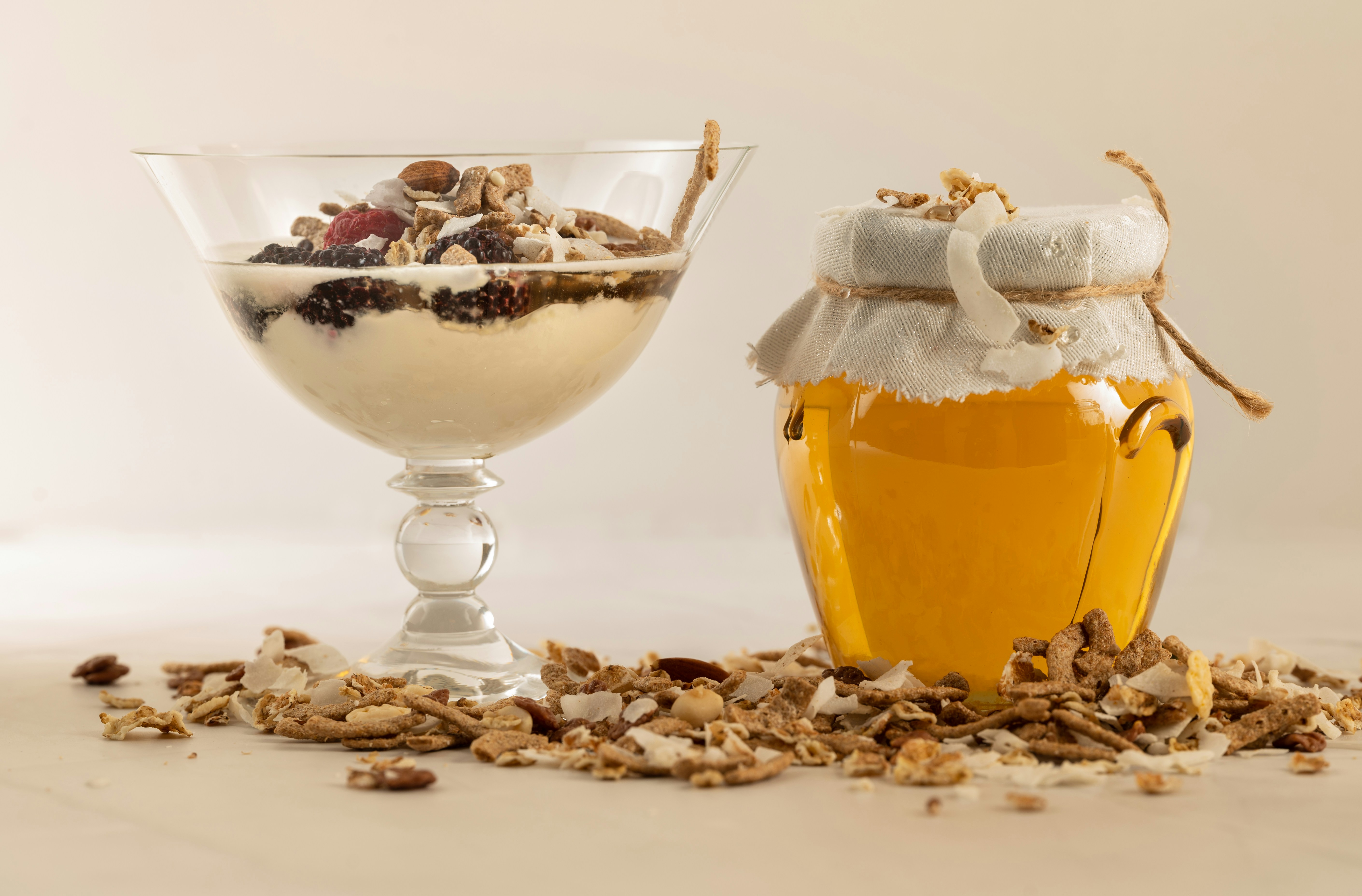 Yogurt and granola jar
