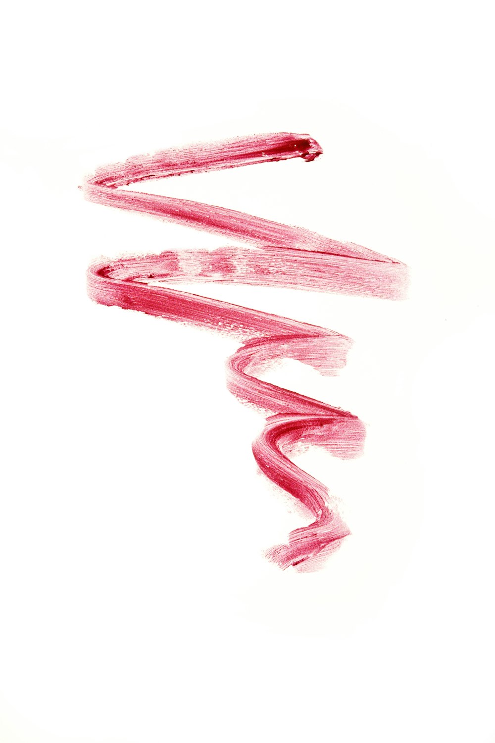 a drawing of a red spiral on a white background