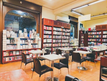 An inviting scene of a book signing event.