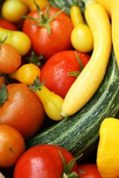 a bunch of different types of fruits and vegetables