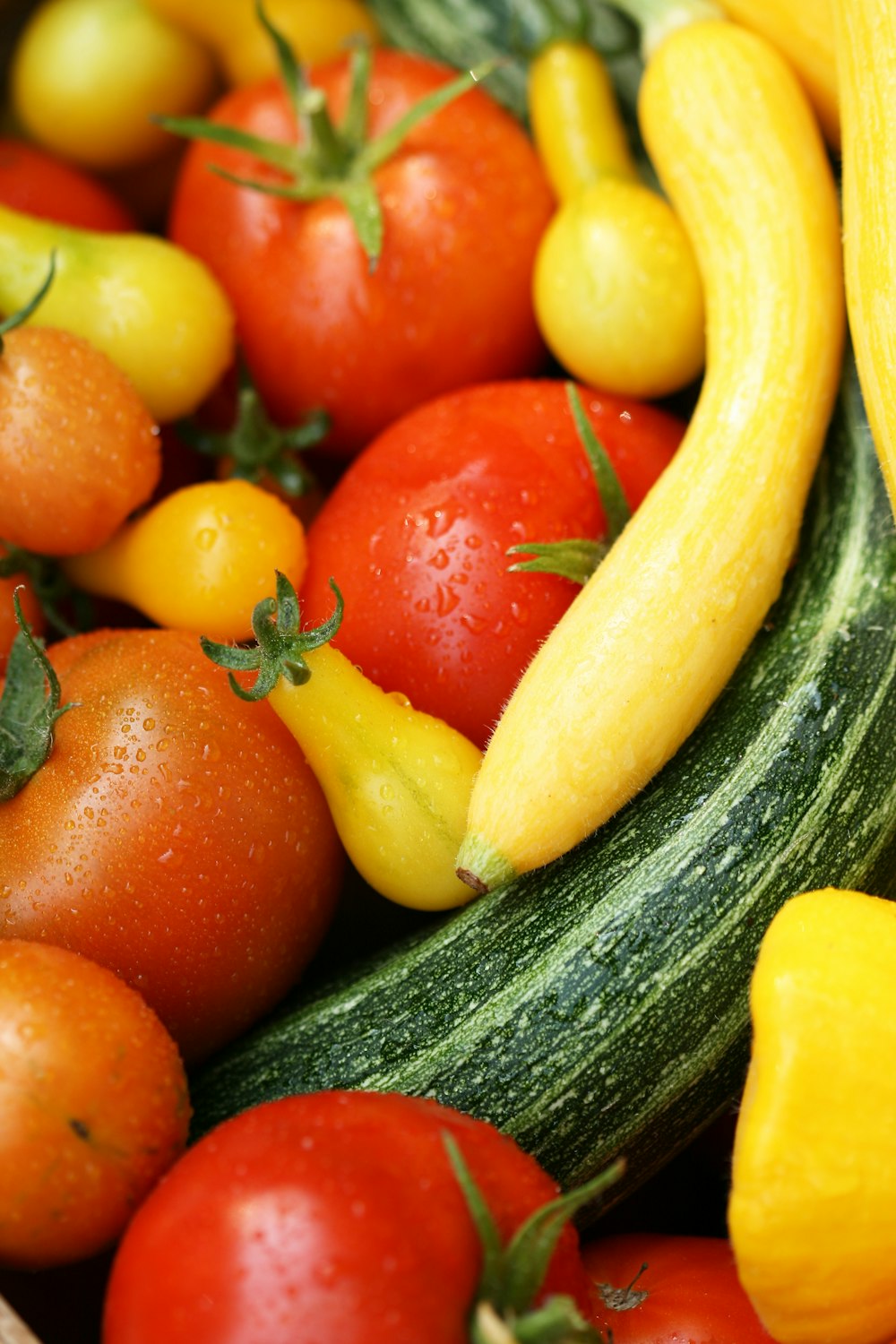 a bunch of different types of fruits and vegetables