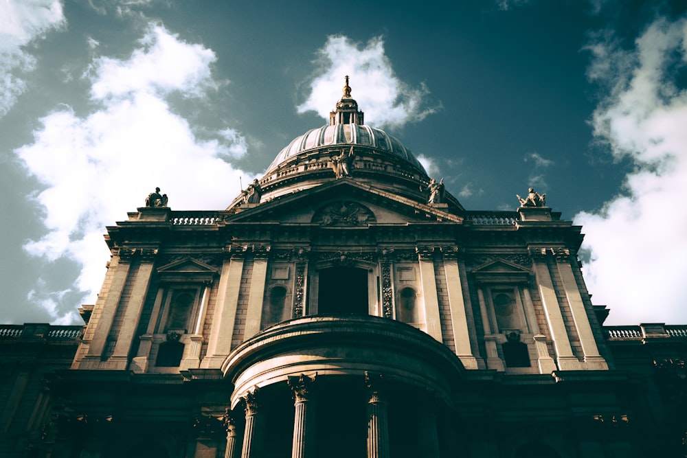 a large building with a dome on top of it