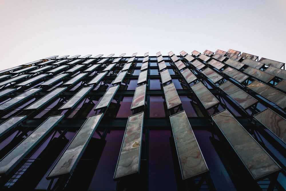 a very tall building with lots of windows